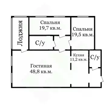 3-к кв. Москва Ленинградский просп., 76К1 (142.0 м)