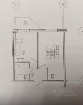 1-к кв. Ленинградская область, Гатчина Пушкинское ш., 13к4 (34.0 м)