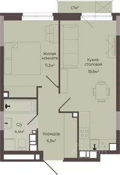 1-к кв. Нижегородская область, Нижний Новгород Соцгород жилрайон, 1-й ...
