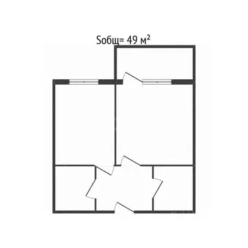 1-к кв. Брянская область, Брянск ул. Счастливая, 3 (49.0 м)