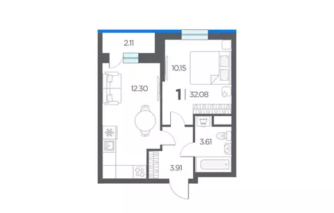 1-к кв. Рязанская область, Рязанский район, Дядьковское с/пос, с. ...