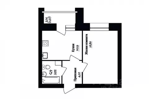 1-к кв. Вологодская область, Череповец 107-й мкр, ГринВилль жилой ...