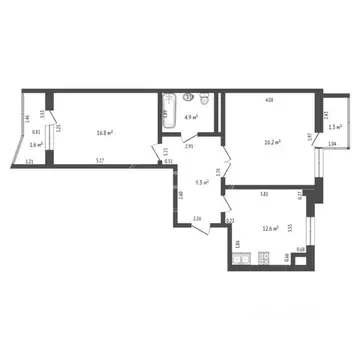 2-к кв. Калининградская область, Калининград Артиллерийская ул., 63 ...