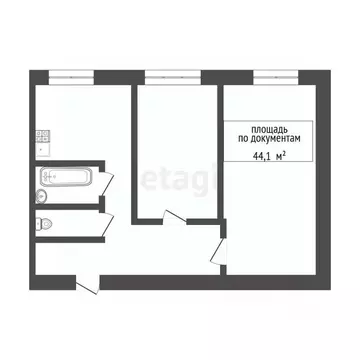 2-к кв. Томская область, Северск Коммунистический просп., 96 (44.1 м)