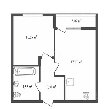 1-к кв. Тульская область, Тула городской округ, пос. Петровский проезд ...