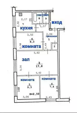 4-к кв. Волгоградская область, Волгоград ул. 51-й Гвардейской Дивизии, ...