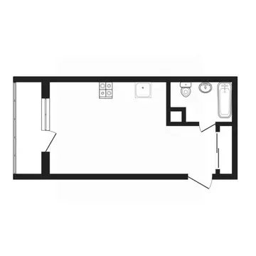 Студия Тюменская область, Тюмень ул. Вадима Бованенко, 1 (29.9 м)