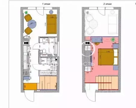 2-к кв. Краснодарский край, Сочи ул. Ручей Видный, 54 (47.6 м)