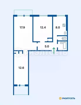3-к кв. Мурманская область, Мурманск Кольский просп., 144 (60.0 м)