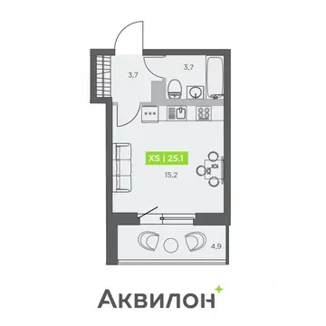 Студия Санкт-Петербург бул. Головнина, 4 (25.1 м)