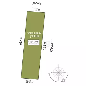 Участок в Тюмень, садовое товарищество Поле Чудес, Зелёная улица (1010 ...