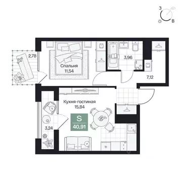 1-к кв. Волгоградская область, Волгоград просп. Имени В.И. Ленина, 59Г ...