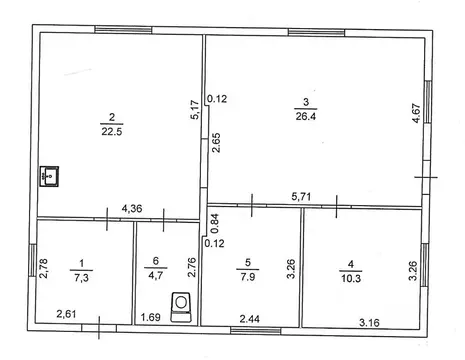 Дом в Удмуртия, Завьяловский район, д. Старый Бор Лесная ул. (81 м)