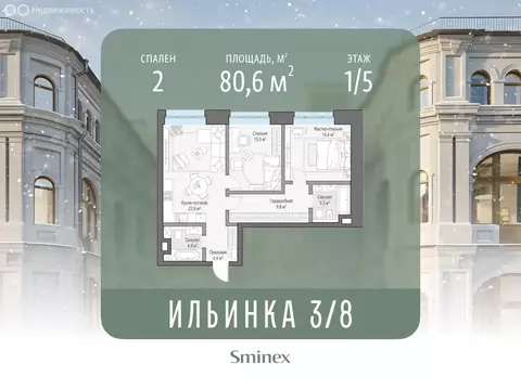 2-комнатная квартира: Москва, ЦАО, Тверской район, ЖК Ильинка 3/8 ...