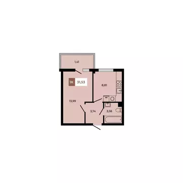 1-к кв. Ростовская область, Аксайский район, Щепкинское с/пос, пос. ...