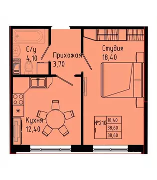 1-к кв. Ленинградская область, Коммунар г. Гатчинский муниципальный ...
