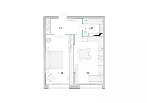 1-к кв. Московская область, Пушкино Ярославское ш., 194 (48.0 м)