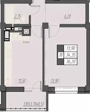 1-к кв. Ставропольский край, Пятигорск Новопятигорск мкр, Курортный ...