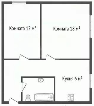 2-к кв. Ярославская область, Ярославль ул. Белинского, 32 (40.8 м)
