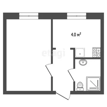 1-комнатная квартира: Раменское, улица Воровского, 10 (29 м)