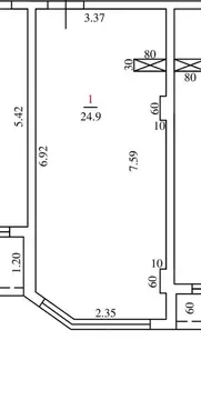 1-к кв. Краснодарский край, Сочи ул. Ленина, 290/6 (24.9 м)