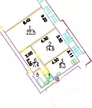 2-к кв. Москва Ленинский просп., 37 (58.3 м)