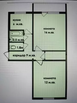 2-к кв. Краснодарский край, Краснодар Рашпилевская ул., 341 (47.0 м)
