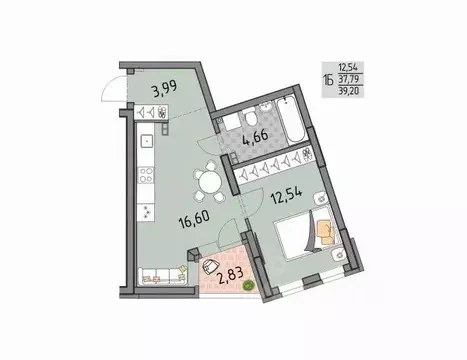 1-к кв. Свердловская область, Екатеринбург Юго-Западный жилрайон, ...