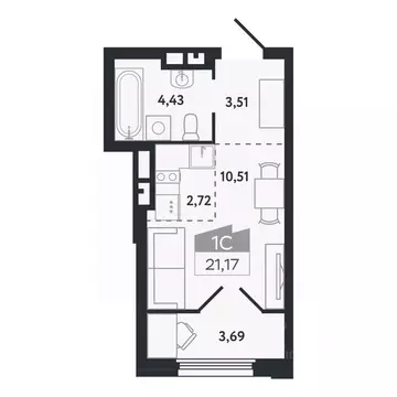 Студия Томская область, Томск Черемошники мкр, ул. Бердская, 14/3 ...