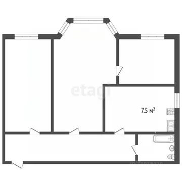 3-к кв. Ярославская область, Рыбинск ул. Толбухина, 12 (62.0 м)