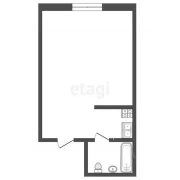 Студия Крым, Ялта ул. Блюхера, 19 (41.2 м)