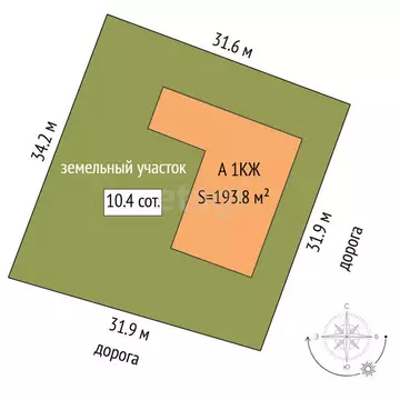 Дом в село Тюнево, Центральная улица (193.8 м)