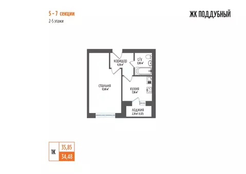 1-к кв. Самарская область, Волжский район, Петра Дубрава городское ...