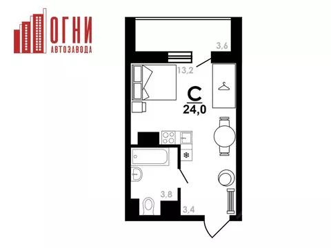 Студия Нижегородская область, Нижний Новгород Коломенская ул., 8к4 ...