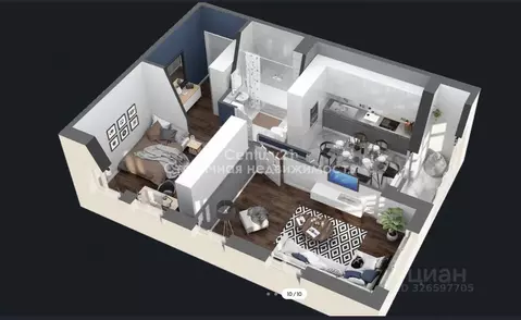 3-к кв. Москва Скандинавия жилой комплекс, ул. Эдварда Грига, 7 (64.0 ...