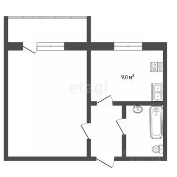 1-к кв. Ямало-Ненецкий АО, Муравленко ул. Ленина, 64 (33.9 м)