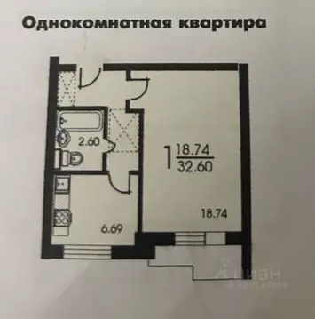 1-к кв. Москва Маленковская ул., 12 (33.0 м)