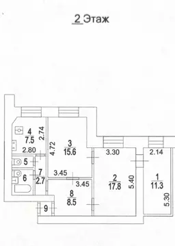 3-к кв. Москва Газетный пер., 13С1 (69.7 м)