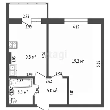 1-к кв. Марий Эл, Йошкар-Ола Фестивальная ул., 56 (37.5 м)