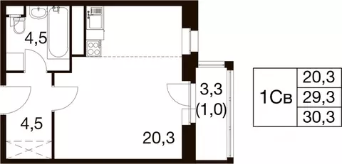 Студия Московская область, Балашиха Гагарина мкр, ул. Проектная, 4 ...