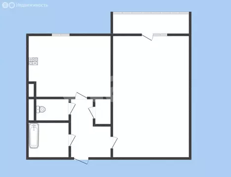 1-комнатная квартира: Черкесск, Советская улица, 74 (33.5 м)