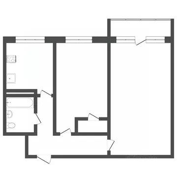 2-к кв. Пермский край, Пермь ул. Юнг Прикамья, 37 (41.8 м)
