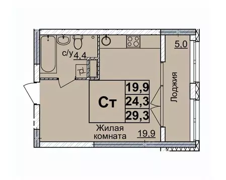 Студия Нижегородская область, Нижний Новгород ул. Родионова, 31 (28.0 ...