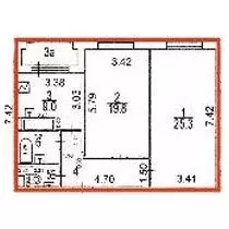 2-к кв. Москва Береговой проезд, 1Б (68.9 м)