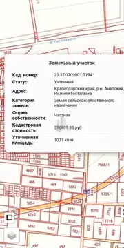 Участок в Краснодарский край, Анапа муниципальный округ, Нижняя ...