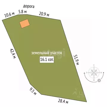 Участок в Марий Эл, Медведевский район, Кундышское с/пос, пос. Кундыш ...