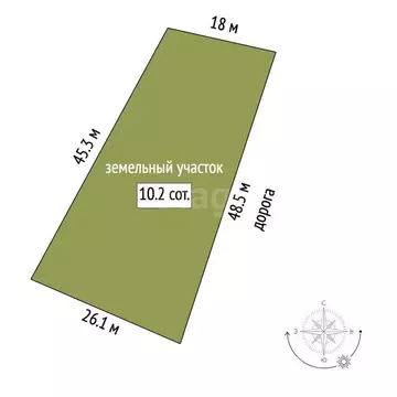 Участок в Родниково, Евпаторийская улица (10.16 м)