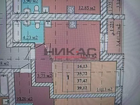 1-к кв. Ярославская область, Ярославль ул. Старая Костромская, 3 (39.0 ...