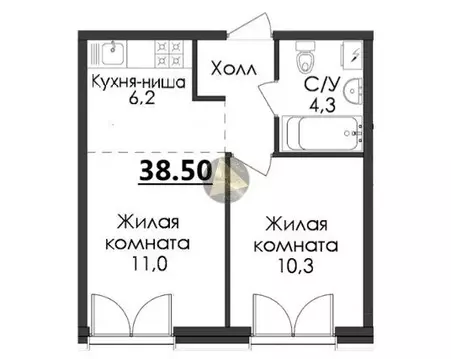 1-комнатная квартира: Санкт-Петербург, набережная Обводного канала, ...