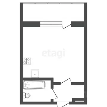 Студия Тюменская область, Тюмень Ставропольская ул., 1в (17.5 м)